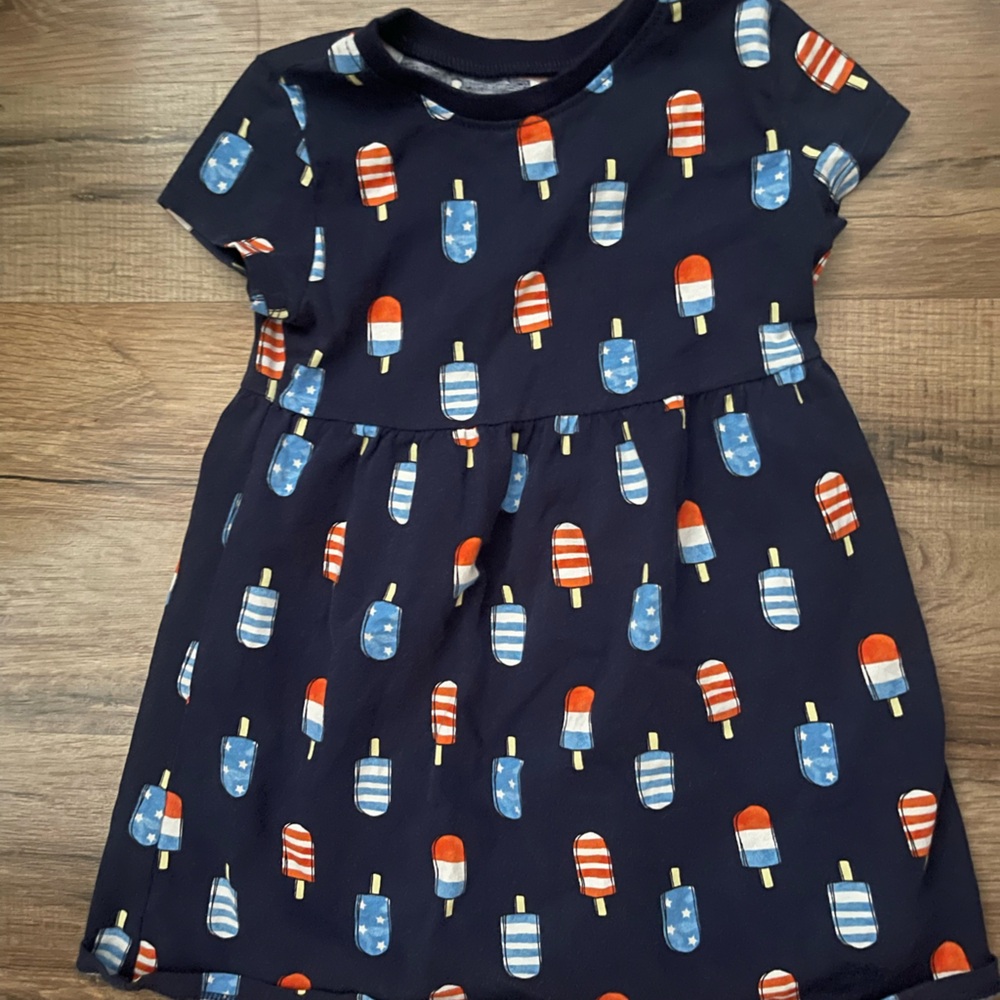 Popsicle Red, White and Blue Dress